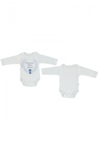 Bebetto Body Manches Longues 2 Pieces T1450-MV Bleu 1450MV