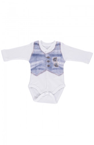 Bebetto Body Manches Longues T1472-BYZ Blanc 1472-BYZ