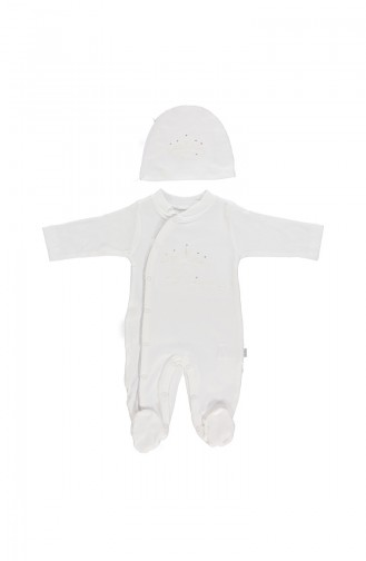 Bebetto Baumwollen Babybody 2er Sets T1476-EKR Ekru 1476-EKR