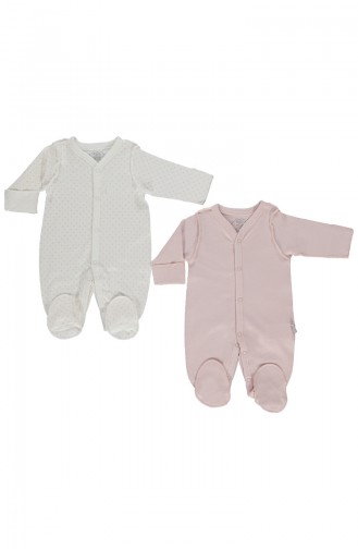 Bebetto Gekämmtes Overall 2er Set T1521-GLKRS Rosa 1521-GLKRS