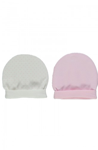 Bebetto Cotton Hat 2 Pcs T1525-PMB Pink 1525-PMB