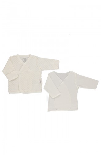 Bebetto Cotton Snap Shirt & Body Suit 2 Pcs T1540-BJ Beige 1540-BJ
