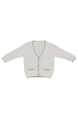 Bebetto Sweater Cardigan TR113-EKR Light Beige 113-EKR