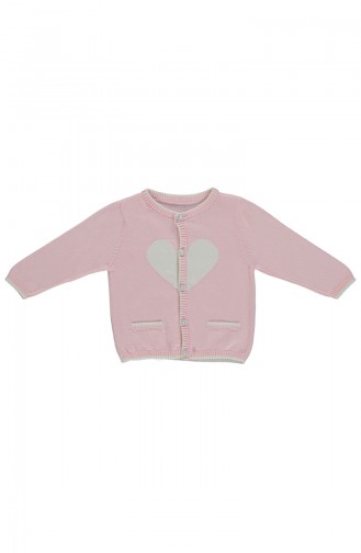 Bebetto Sweater Cardigan TR121-PMBEKR Pink Light Beige 121-PMBEKR