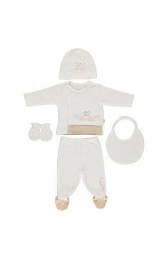 BEBETTO Gekämmtes Zibin 5er Set Z497-BJ Beige 497-BJ