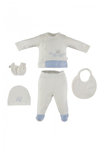 BEBETTO Gekämmtes Zibin 5er Set Z497-MV Blau 497-MV