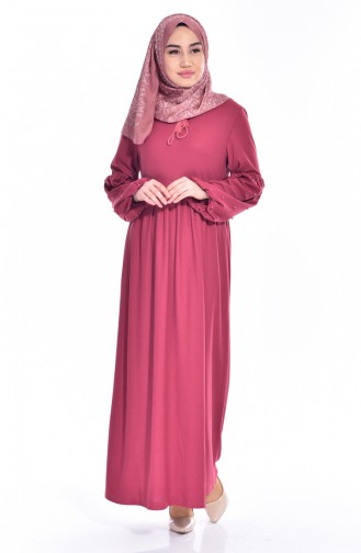 Beli Pleated Pearl Dress 0227-08 Dried Rose 0227-08