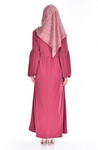 Beli Pleated Pearl Dress 0227-08 Dried Rose 0227-08