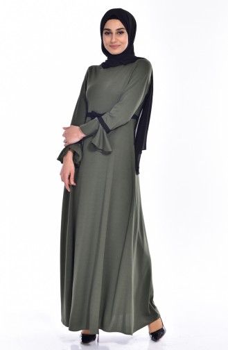 Khaki İslamitische Jurk 0039-01