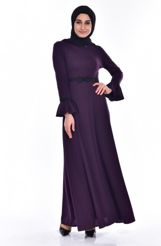 Purple Hijab Dress 0039-03