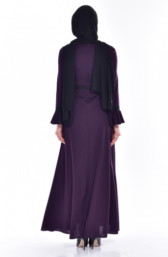 Purple Hijab Dress 0039-03
