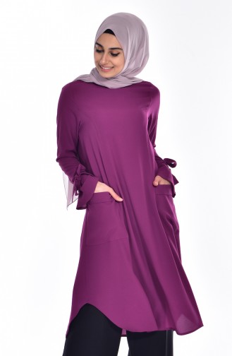 BWEST Pocket Tunic 8133-02 Plum 8133-02