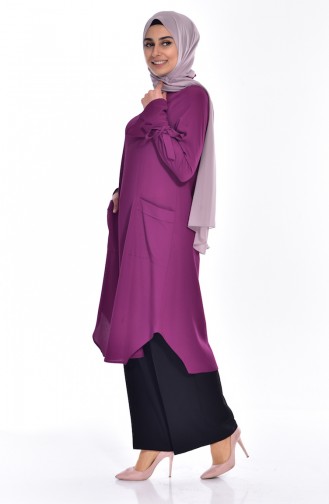 BWEST Pocket Tunic 8133-02 Plum 8133-02