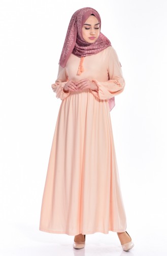 Powder Hijab Dress 0227-04