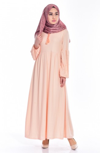 Powder Hijab Dress 0227-04