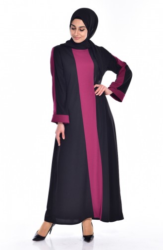 Garnili Dress 3309-04 Black Plum 3309-04