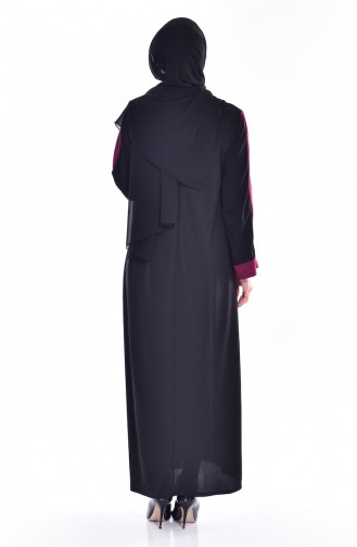 Robe Garnie 3309-04 Noir Plum 3309-04