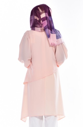 Kolyeli Tunik 8129-07 Somon