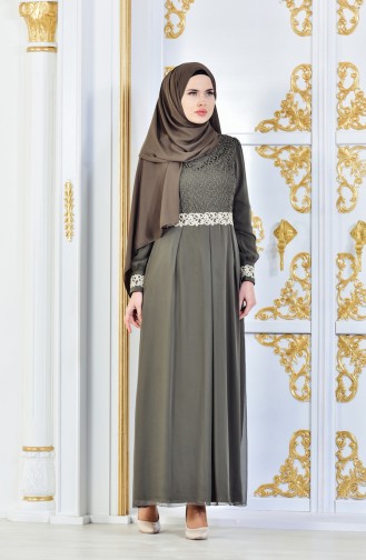 Islamic Clothing Dress FY 51983-20 Khaki 51983-20