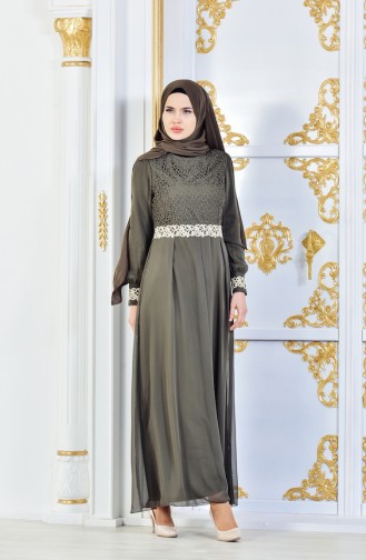 Islamic Clothing Dress FY 51983-20 Khaki 51983-20