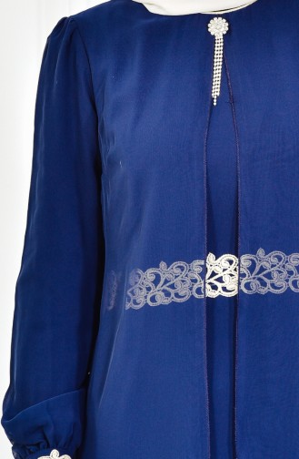 Robe Hijab Bleu Marine 52221-05