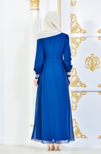 Petrol Hijab Dress 51983-19