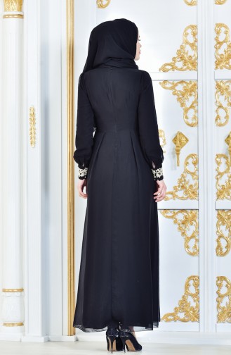 Schwarz Hijab Kleider 51983-07