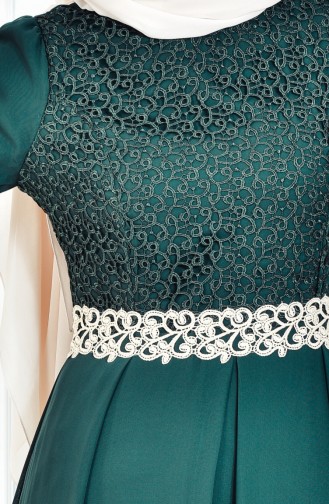 Lace Detail Dress FY 51983-08 Green 51983-08