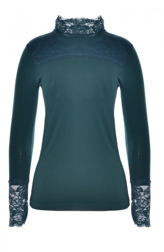 Body a Dentelle Manches Longues 09221-05 Vert emeraude 09221-05