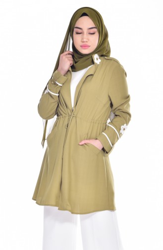 Ensemble Deux Pieces Tunique Veste 1714411-01 Vert Khaki 1714411-01