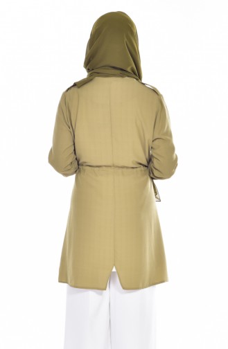 Ensemble Deux Pieces Tunique Veste 1714411-01 Vert Khaki 1714411-01