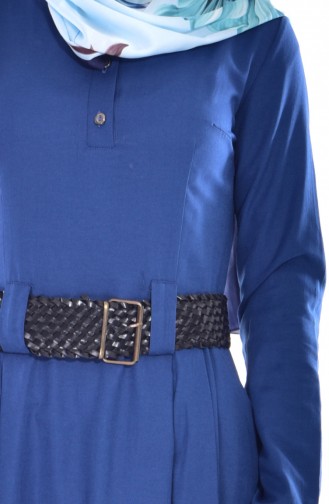 توبانور فستان بتصميم حزام للخصر 2913-01 لون نيلي 2913-01