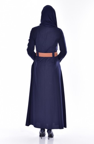 توبانور فستان بتصميم حزام للخصر 2913-07 لون كحلي 2913-07