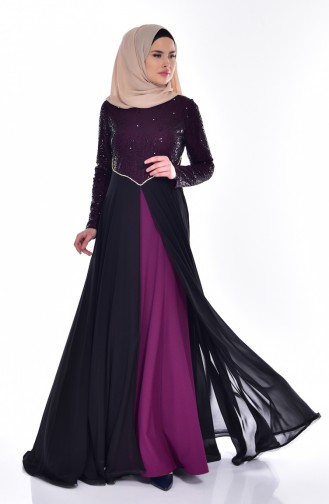 Robe de Soirée 1713169-02 Pourpre 1713169-02