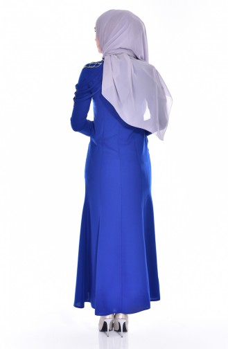 Saxon blue İslamitische Jurk 3384-01