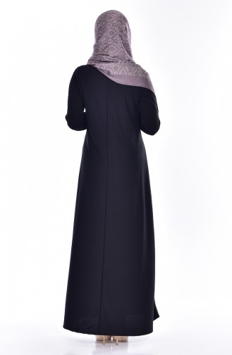 Black Hijab Dress 5142-04