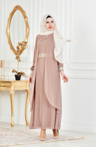 Hijab Kleid FY 52221-10 Nerz 52221-10
