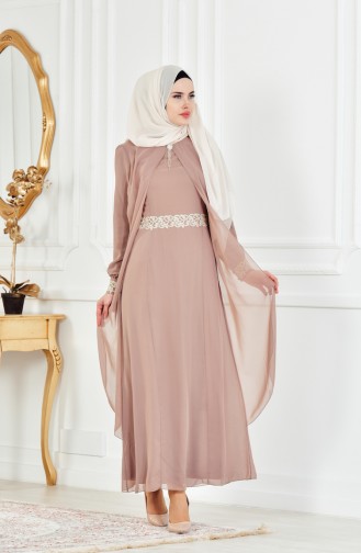 Hijab Kleid FY 52221-10 Nerz 52221-10