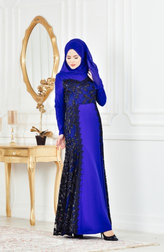 Saxe Hijab Evening Dress 1713166-02
