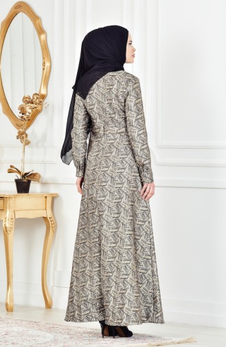 Habillé Hijab Noir 8085-03