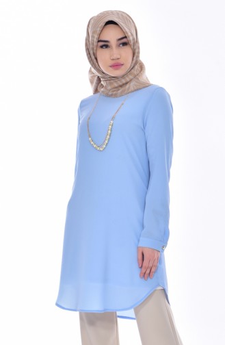 Necklace Tunic 0779-02 Baby Blue 0779-02