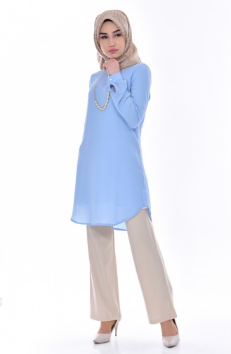Necklace Tunic 0779-02 Baby Blue 0779-02