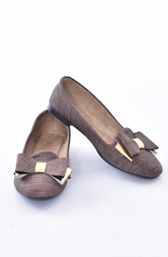 Brown Woman Flat Shoe 50192-11