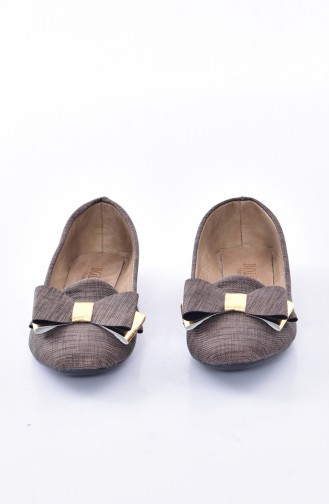 Brown Woman Flat Shoe 50192-11