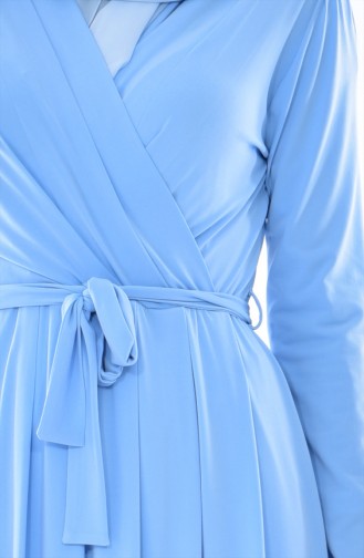فستان أزرق فاتح 60678-05