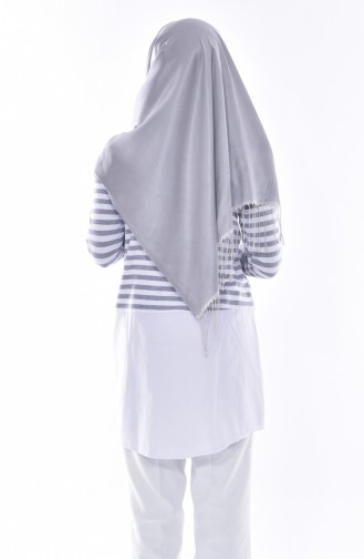 Striped Tunic 0716-02 Gray 0716-02