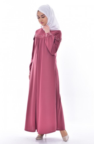 Dusty Rose Hijab Dress 3270-02