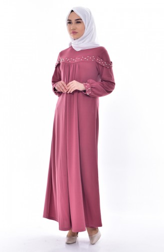 Dusty Rose Hijab Dress 3270-02
