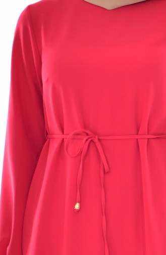 Kleid mit Schleier 4407-02 Rot 4407-02