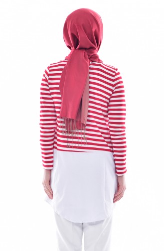 Striped Tunic 0716-04 Red 0716-04